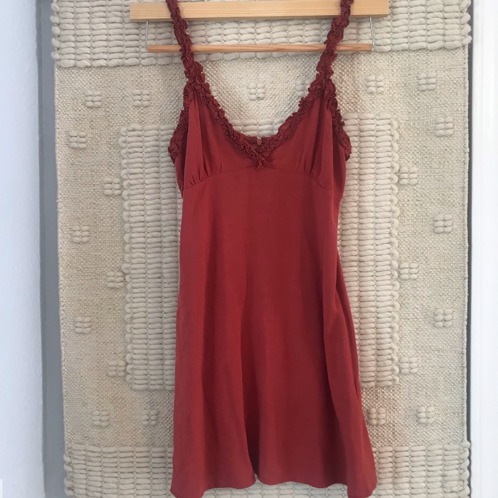 Red mini sundress small flowy